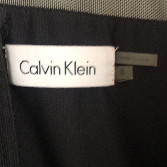 Calvin Klein black silk ribbon cocktail dress - Picture 3 of 3